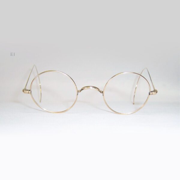 Classic early 20th century gold filled round eye spectacles