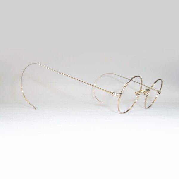 Classic early 20th century gold filled round eye spectacles - Image 2