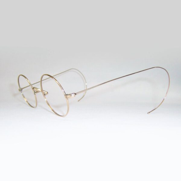 Classic early 20th century gold filled round eye spectacles - Image 3
