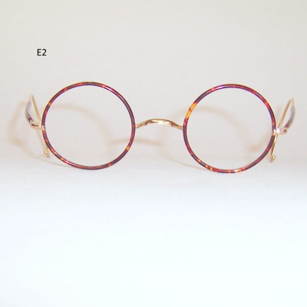 Classic 1920s gold filled and cellulose rimmed round eye spectacles