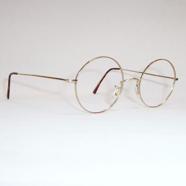 Classic gold filled round eye spectacles - Made in England by Algha - Image 2