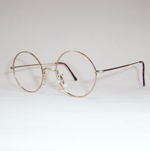 Classic gold filled round eye spectacles - Made in England by Algha - Image 3