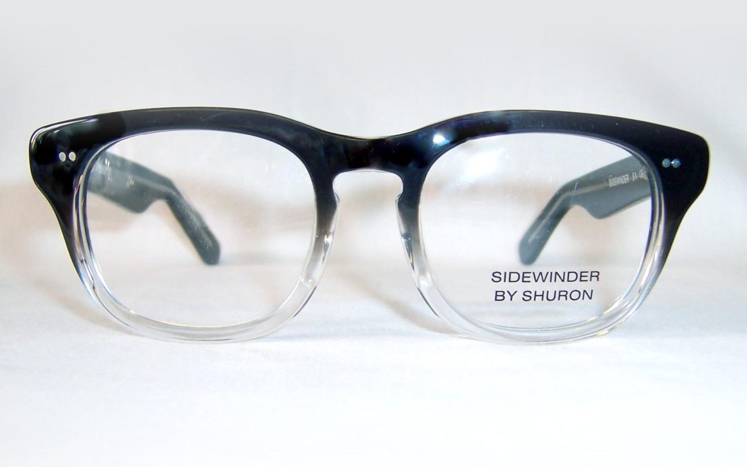 Large two tone Shuron Sidewinder Rockabilly Spectacles