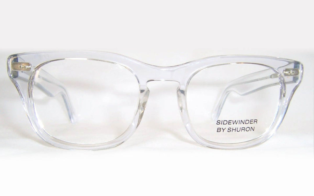Large Crystal Shuron Sidewinder Rockabilly Spectacles