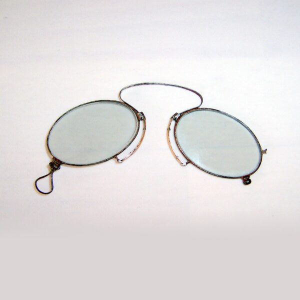 Victorian Nickel Pince Nez with original flat lenses | Dead Men's Spex