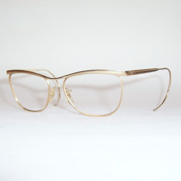 Gold filled 20th century quadra spectacles by Algha - Image 3