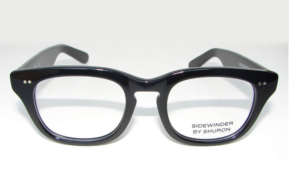 Large Black Shuron Sidewinder Rockabilly Spectacles