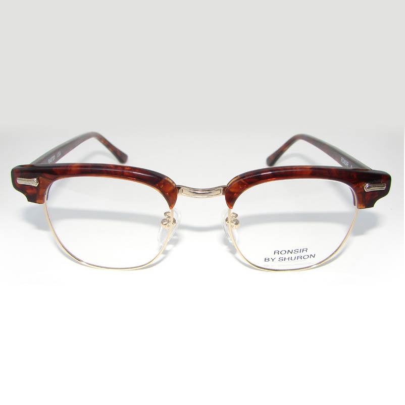 Tortoise on Gold Shuron Ronsir ZYL Glasses – taper side – large | Dead ...