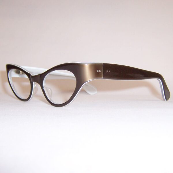 Classic 1950s Vintage Cat Eye Glasses - Image 3