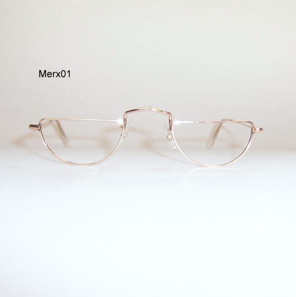 Vintage Gold Filled Merx half eye 44x24 - NHS722