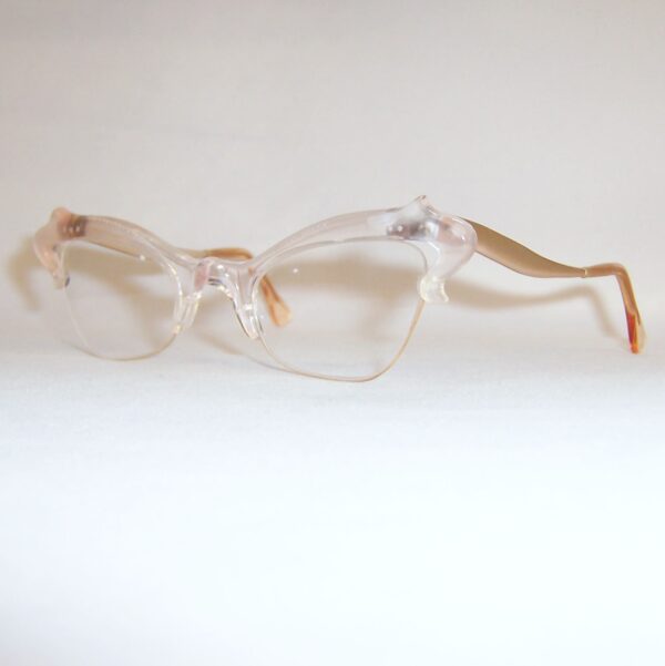 Classic 1950/60's Brow line Supra Spectacles - Pink - Image 3