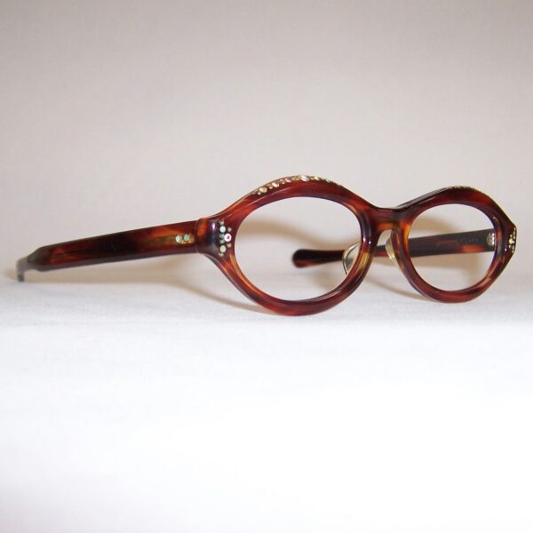 1960s Rhinestone catseye frame - Image 2