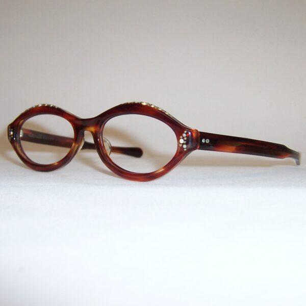 1960s Rhinestone catseye frame - Image 3