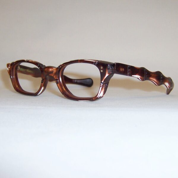 Unusual 1950/60s Bamboo effect catseye frame - Image 3