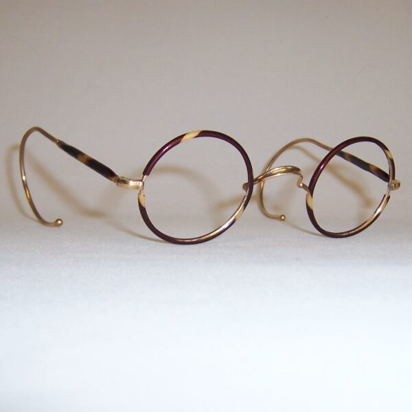 Gold filled and tortoise 1940s spectacles - Image 2