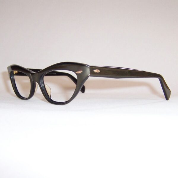 Classic 1950/60s Bronze Cat Eye Glasses - Image 3