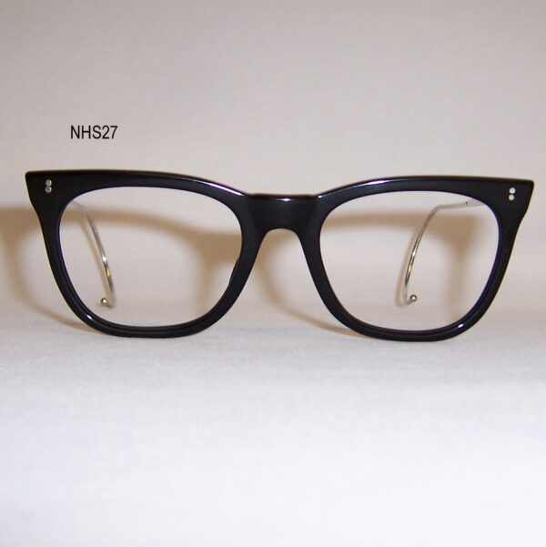 Vintage Black NHS "522" Spectacles - curl sides