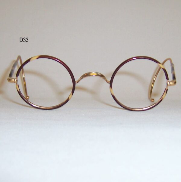 Gold filled and tortoise 1940s spectacles