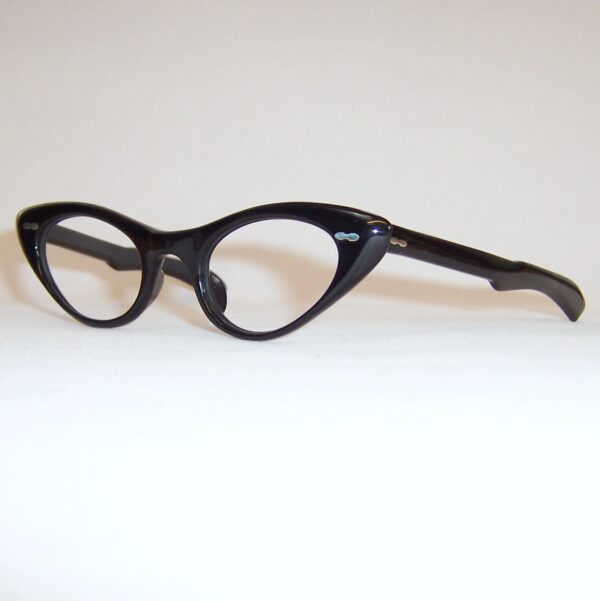 Classic 1950/60s Black Cat Eye Glasses - Image 3