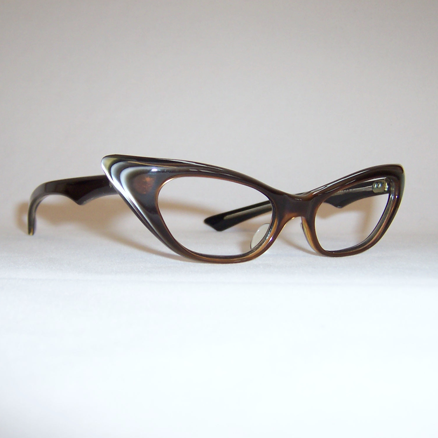 Classic 1950/60s Bronze Cat Eye Glasses Dead Men's Spex