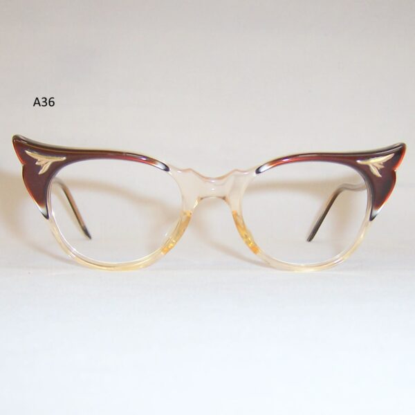 Classic 1950/60s Bronze Cat Eye Glasses