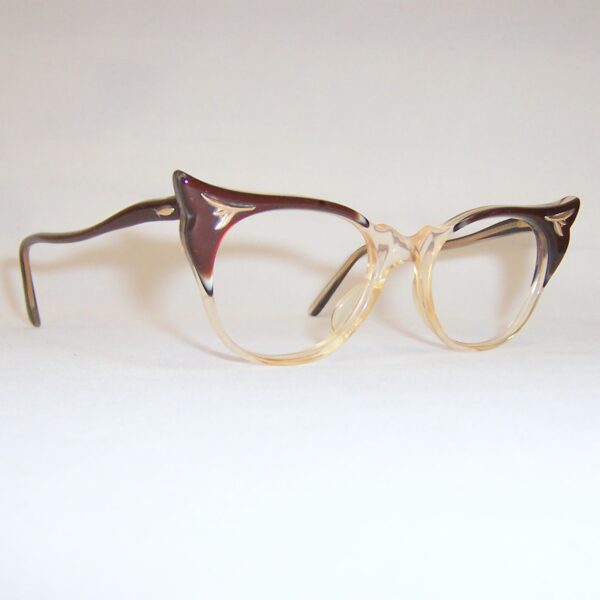 Classic 1950/60s Bronze Cat Eye Glasses - Image 2
