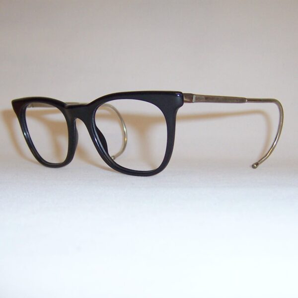 Vintage Black NHS "522" Spectacles - curl sides - Large - Image 3