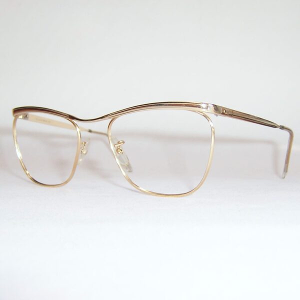 Gold filled 20th century quadra spectacles by Algha - Image 3