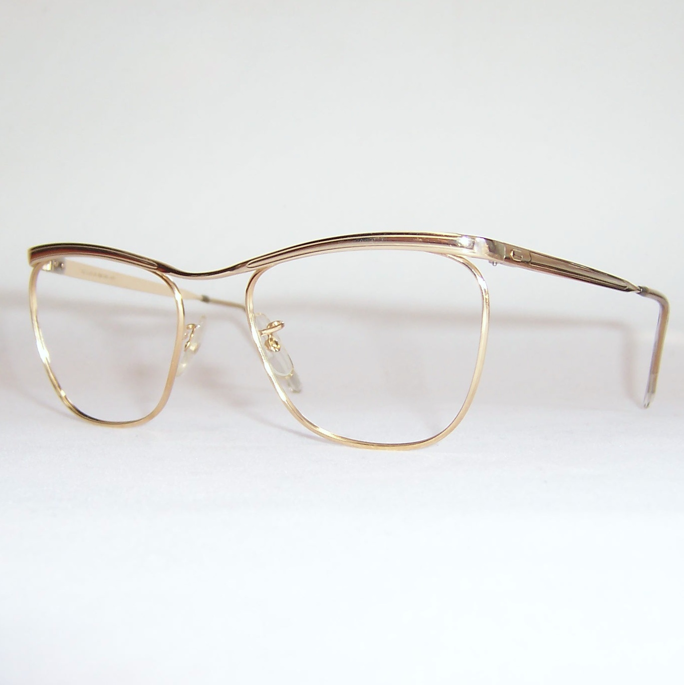 Gold filled 20th century quadra spectacles by Algha | Dead Men's Spex