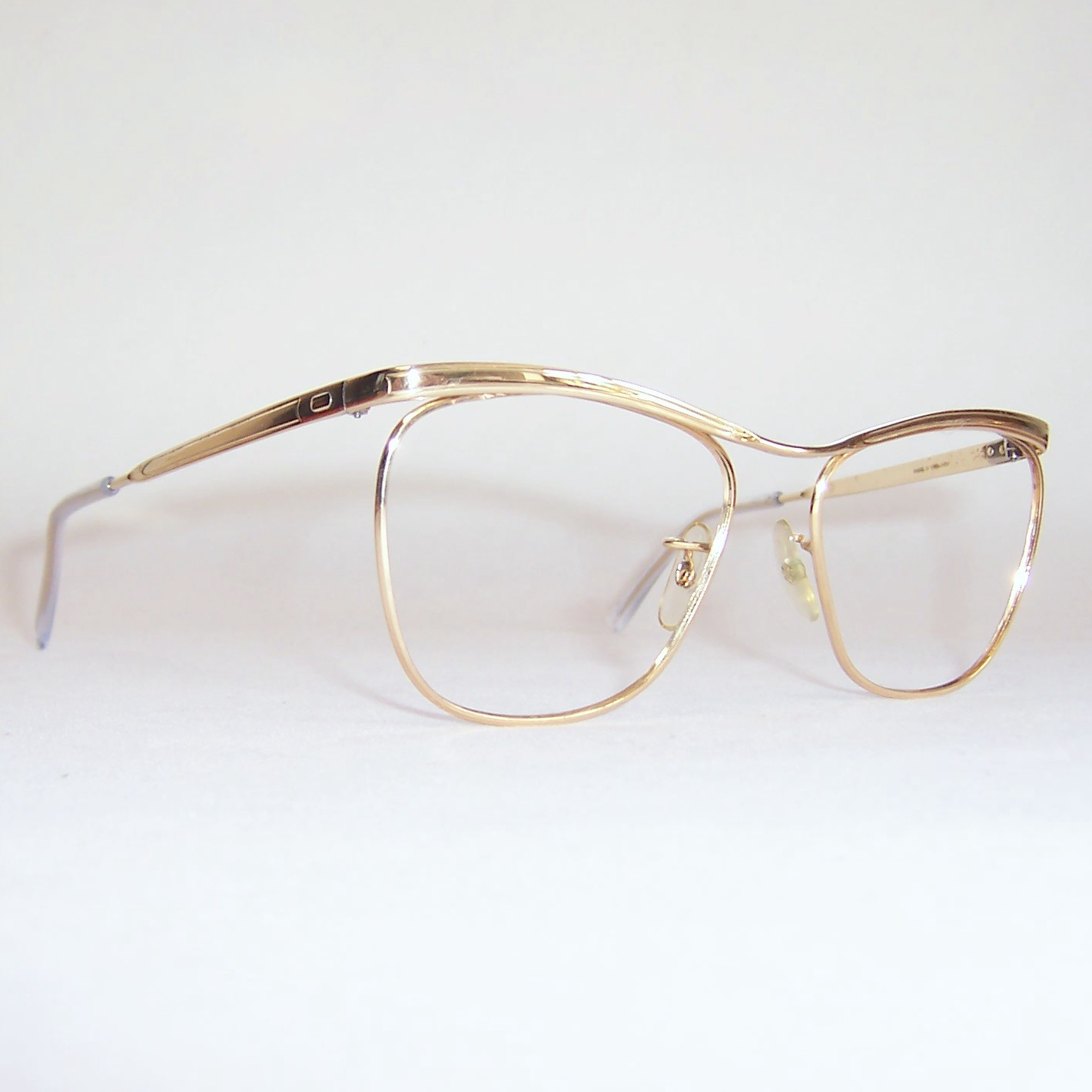 Gold filled 20th century quadra spectacles by Algha | Dead Men's Spex