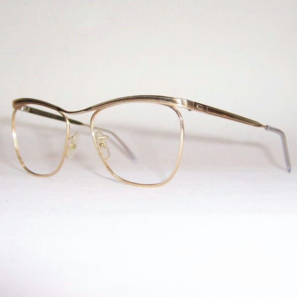 Gold filled 20th century quadra spectacles by Algha - Image 3