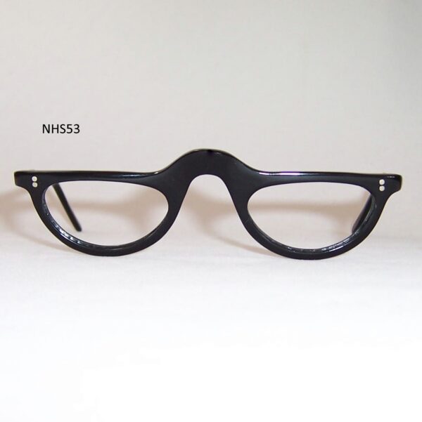 Vintage Black Nhs “824” Half Eye Spectacles Dead Mens Spex