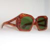 Original 1940s sunglasses with green flat lenses - Image 2