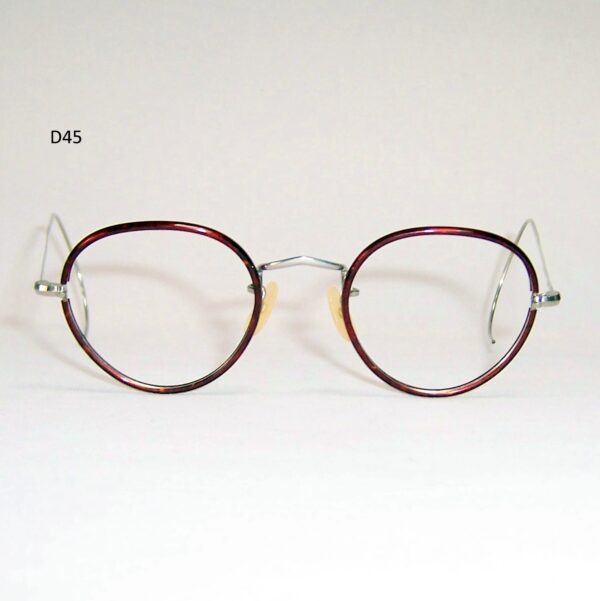 Classic nickel panto eye spectacles by Algha