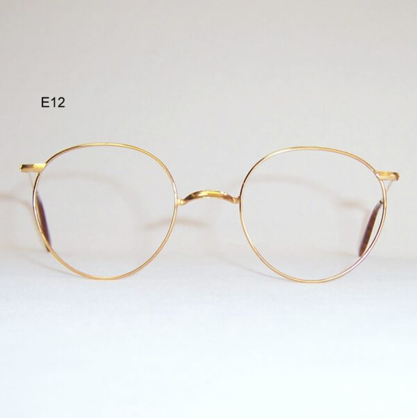 Classic gold filled pantoscopic eye spectacles - Made in England by Algha