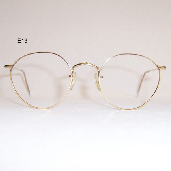 Classic gold filled pantoscopic eye spectacles - Made in England by Algha