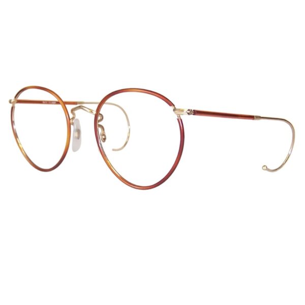 Classic panto eye spectacles - Gold and tortoiseshell - Image 3