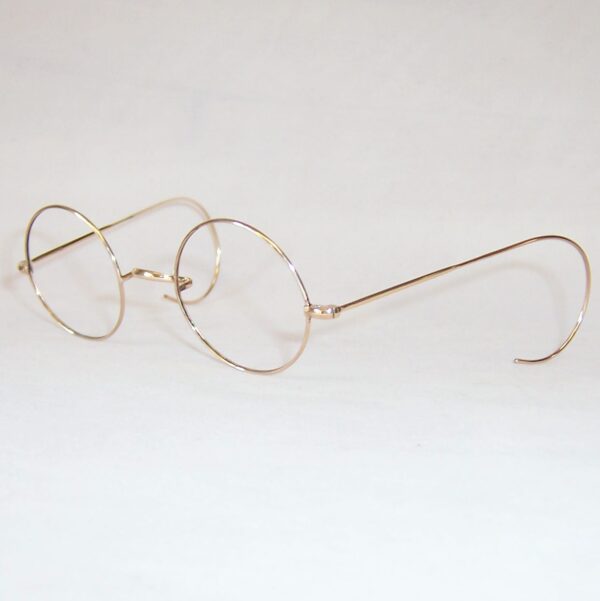 Classic gold filled round eye spectacles by Algha - John Lennon - Image 3