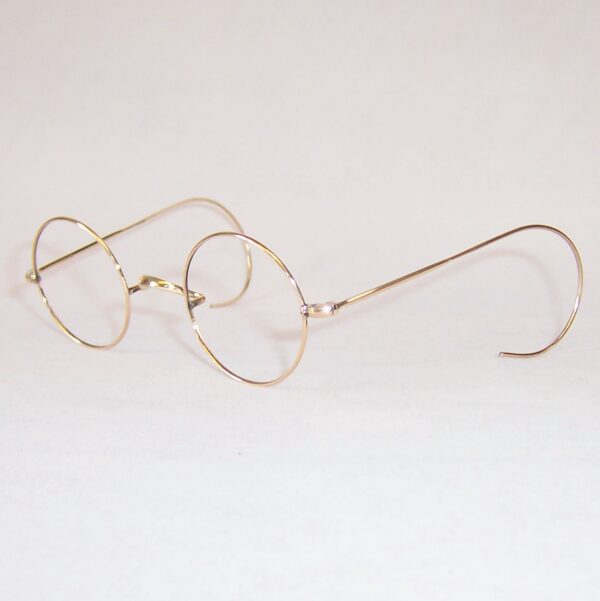 Classic gold filled round eye spectacles by Algha - John Lennon - Image 3