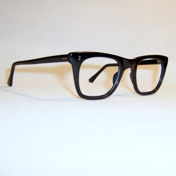Vintage Black NHS "524" Spectacles - as worn by Morrissey - Large - Image 2
