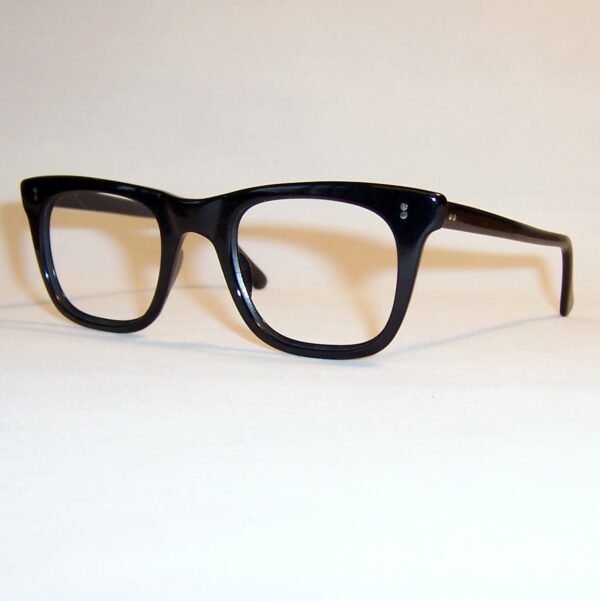 Vintage Black NHS "524" Spectacles - as worn by Morrissey - Large - Image 3