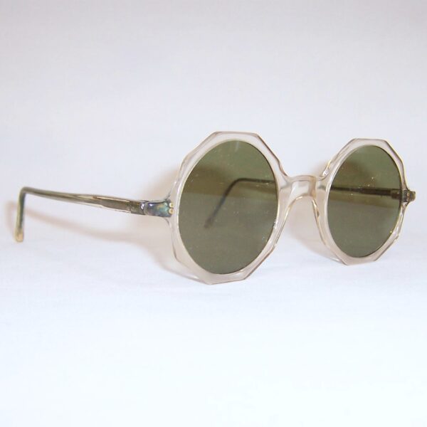 Original 1940s sunglasses with green flat lenses - Image 2