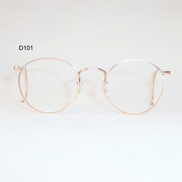 Classic gold filled panto eye spectacles by Merx - Large