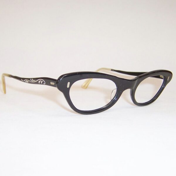 Classic 1950/60s catseye frame with fancy sides - Image 2