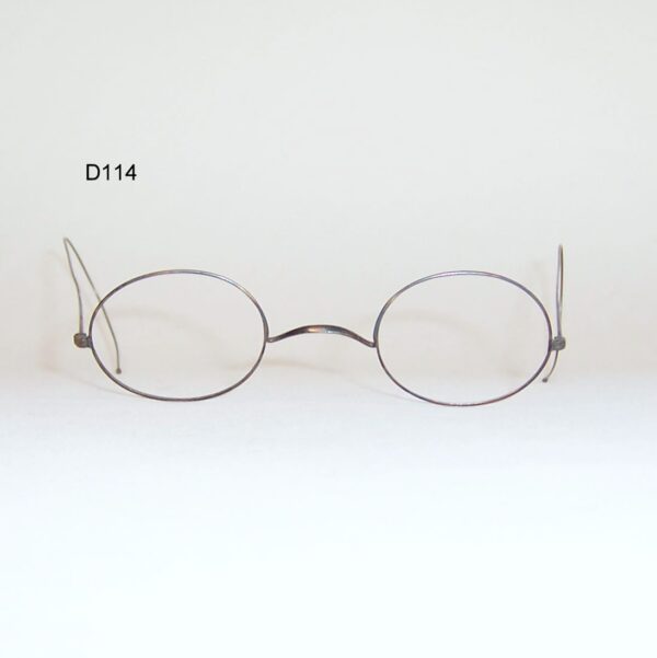Victorian blued steel oval frame