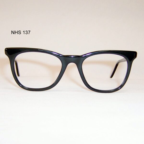 Vintage Black NHS "524" Spectacles - Large