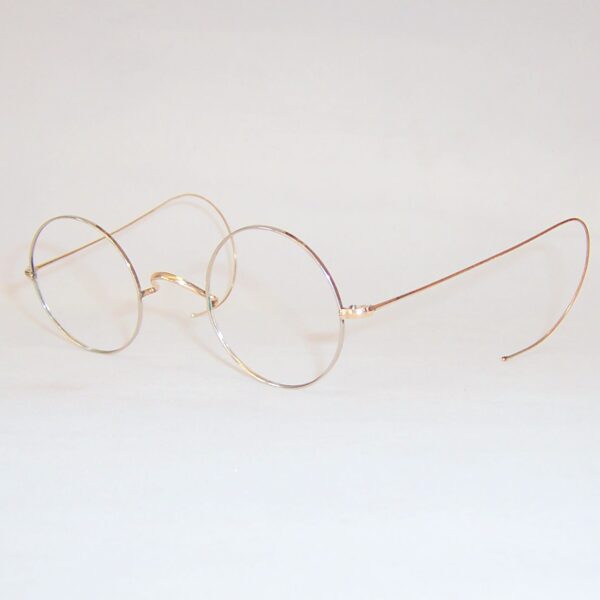 Gold Filled 1920/40s Round Deco Spectacles - Large - Image 3