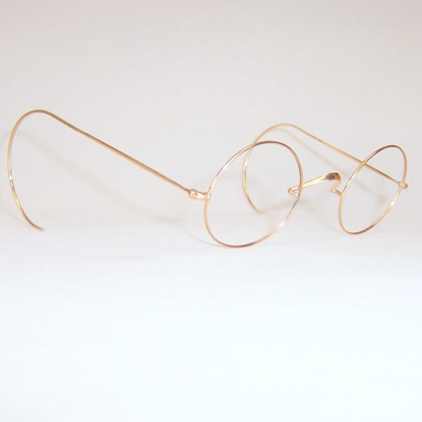Gold Filled 1920/40s Round Deco Spectacles - Large - Image 2