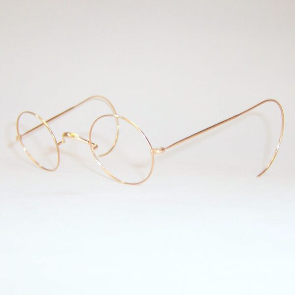 Gold Filled 1920/40s Round Deco Spectacles - Large - Image 3