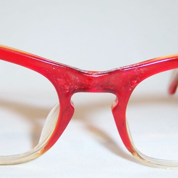 Fancy 1950/60s red fade catseye frame - Image 4
